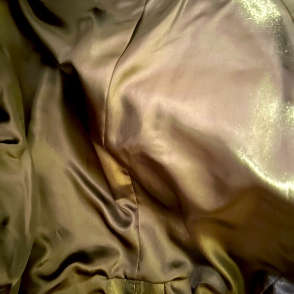 Jessica London Women’s 100% Leather cropped open front coat jacket #107444 - Picture 11 of 12